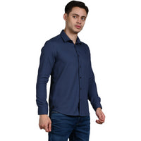 Killer Men Grey Solid Slim Fit Shirts