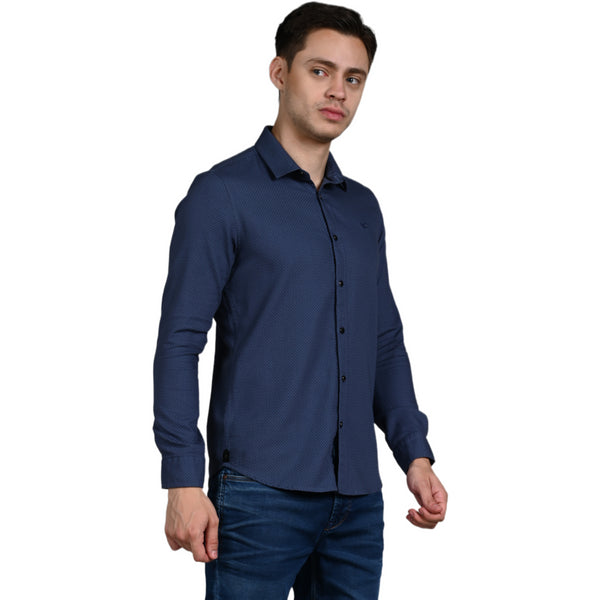 Killer Men Grey Solid Slim Fit Shirts