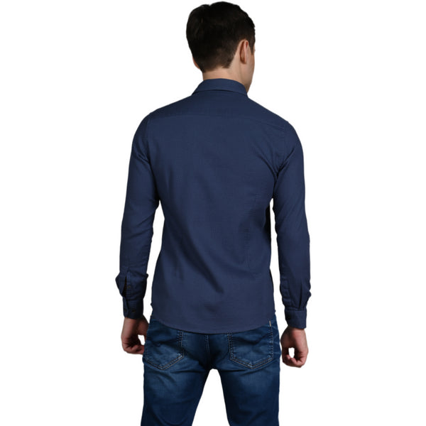 Killer Men Grey Solid Slim Fit Shirts