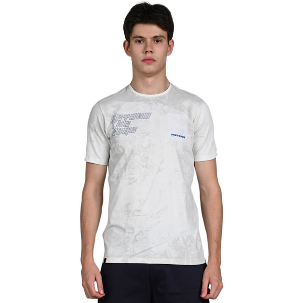 Killer Men White Printed Slim Fit T-Shirt