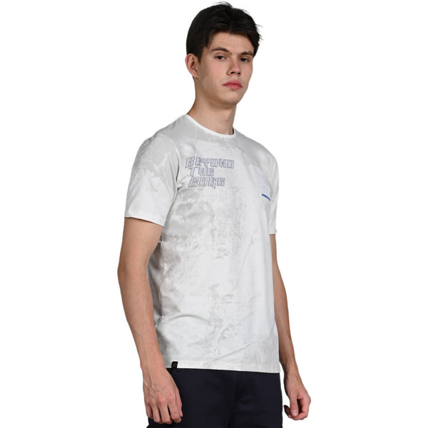 Killer Men White Printed Slim Fit T-Shirt