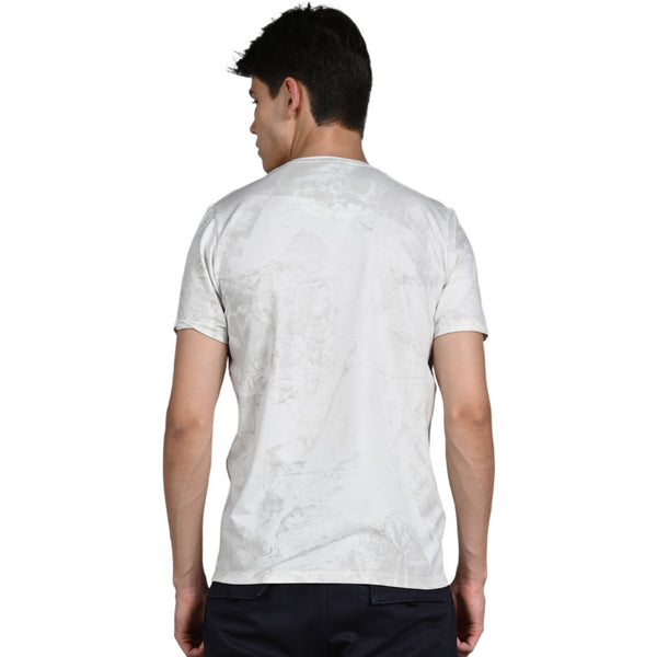 Killer Men White Printed Slim Fit T-Shirt