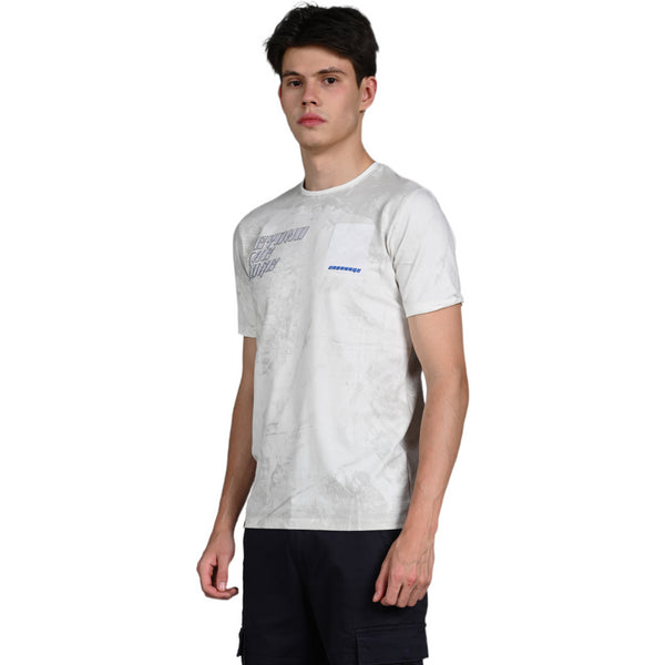 Killer Men White Printed Slim Fit T-Shirt