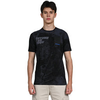 Killer Men Black Printed Slim Fit T-Shirt