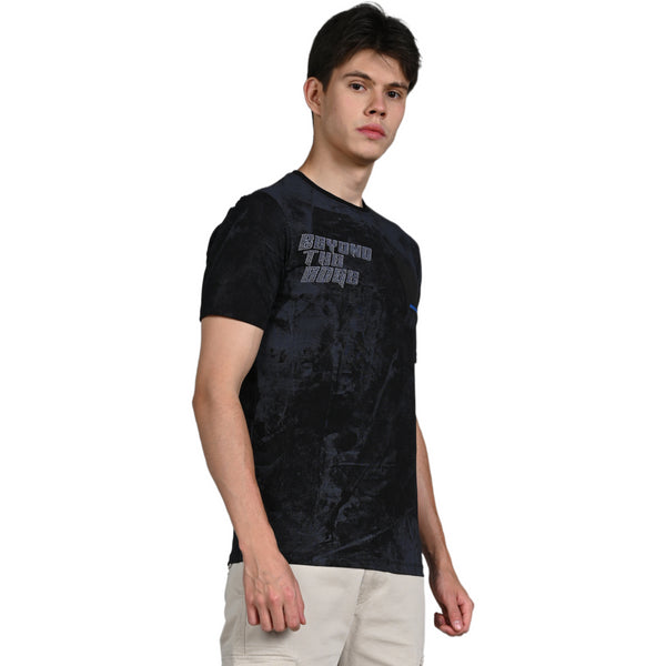 Killer Men Black Printed Slim Fit T-Shirt