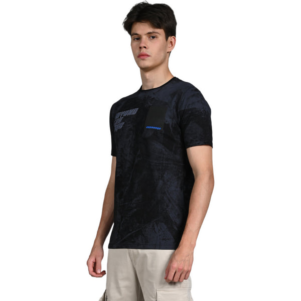 Killer Men Black Printed Slim Fit T-Shirt