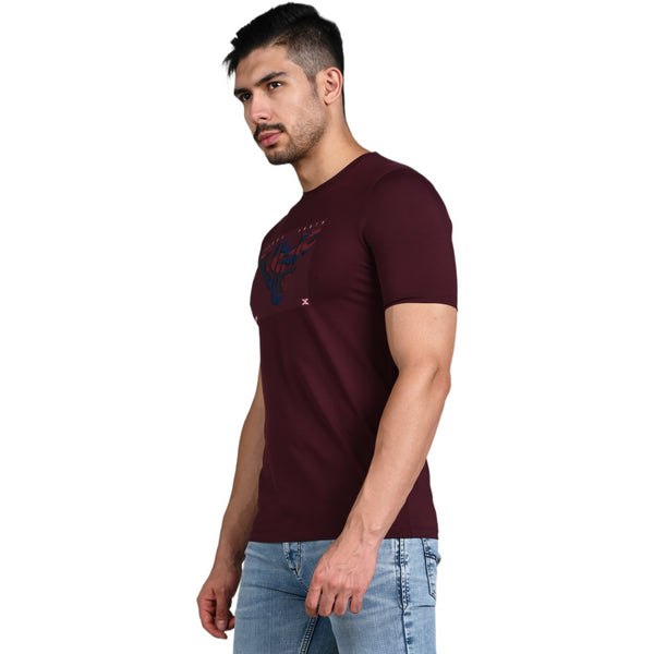 Killer Wine Printed Slim Fit T-Shirt