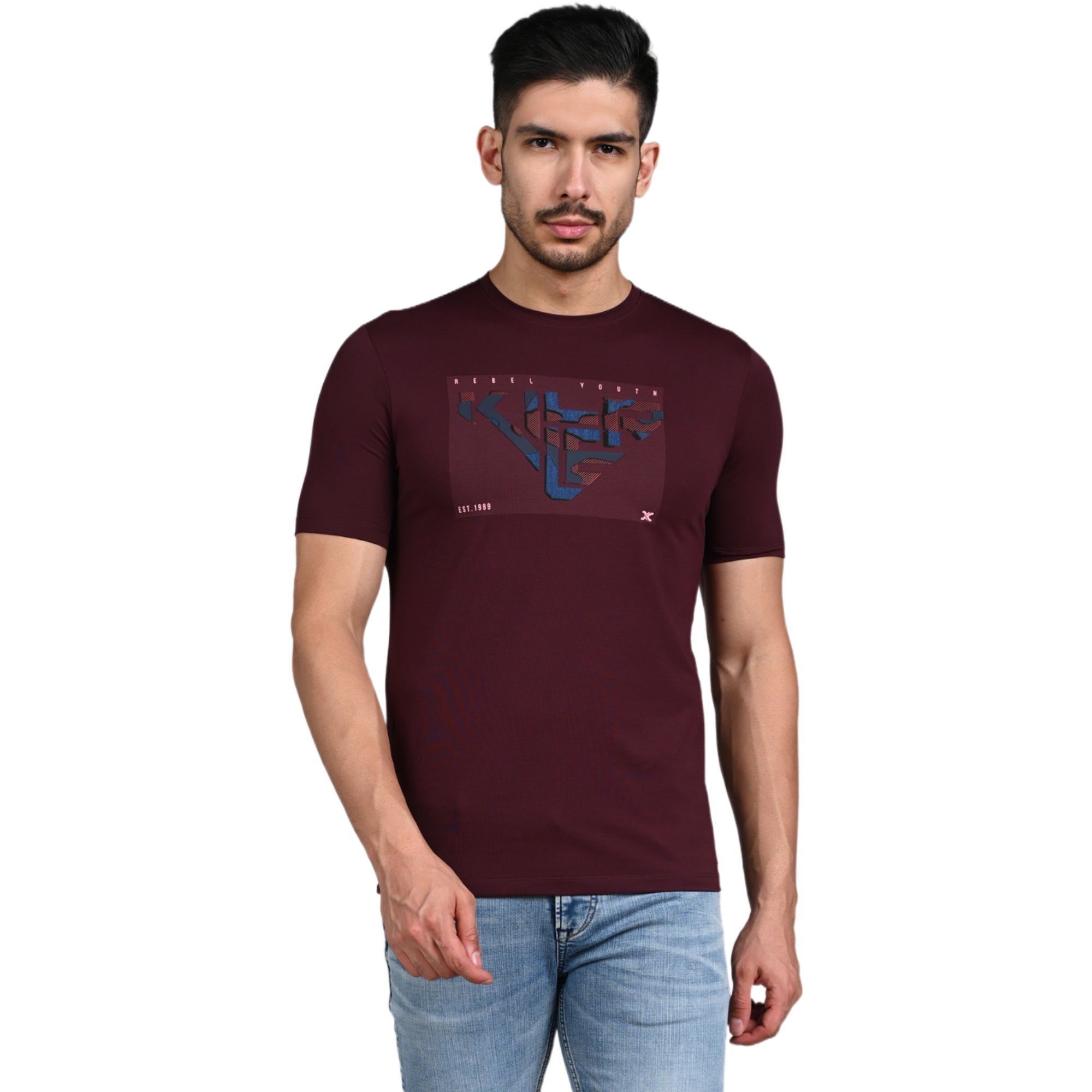 Killer Wine Printed Slim Fit T-Shirt