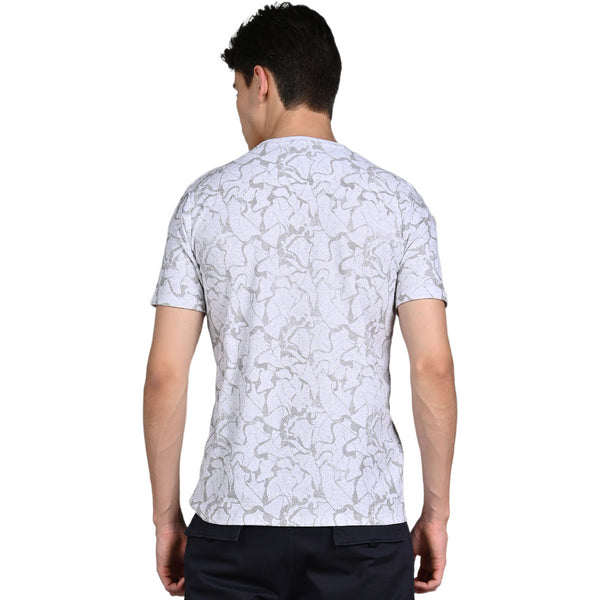 Killer Men White Printed Slim Fit T-Shirt