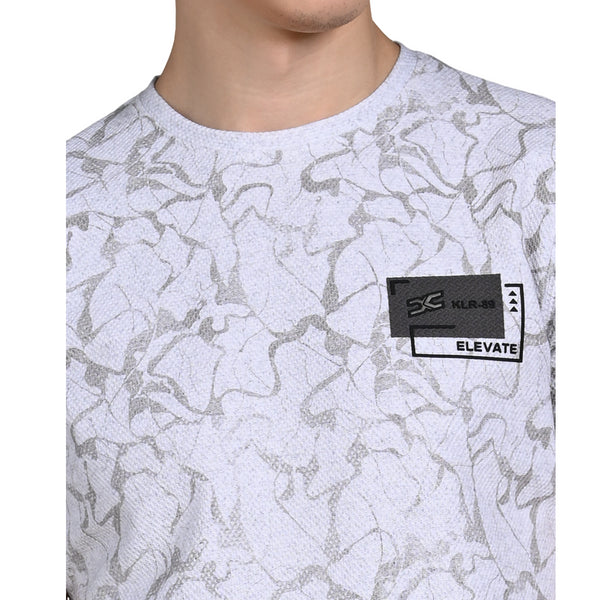 Killer Men White Printed Slim Fit T-Shirt