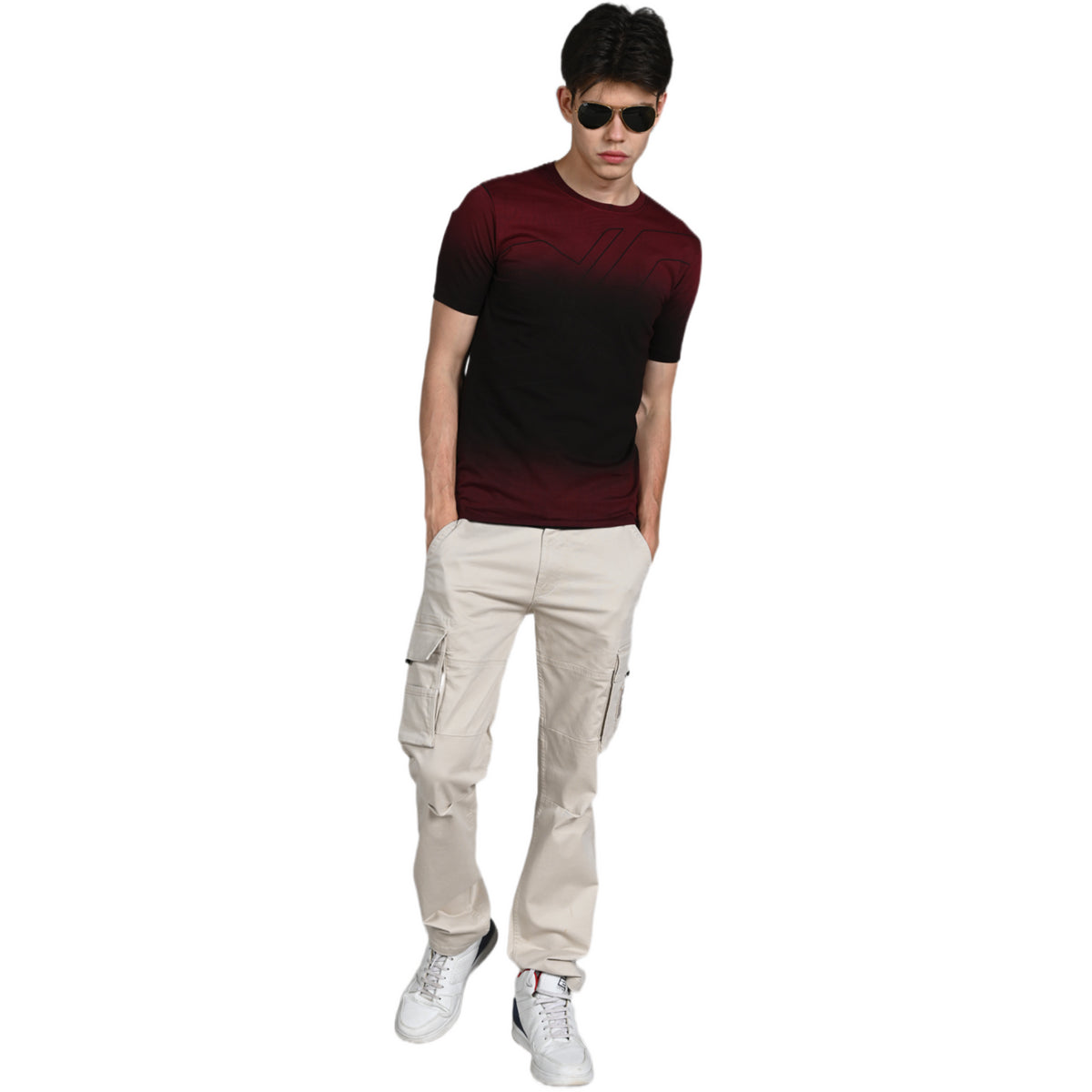 Killer Men Red Printed Slim Fit T-Shirt