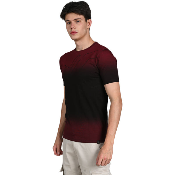 Killer Men Red Printed Slim Fit T-Shirt