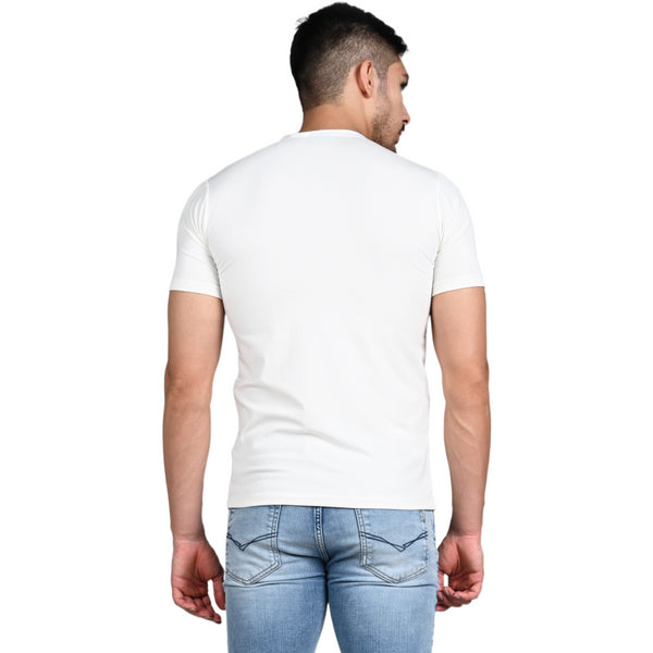 Killer Men White Printed Slim Fit T-Shirt