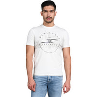 Killer Men White Printed Slim Fit T-Shirt