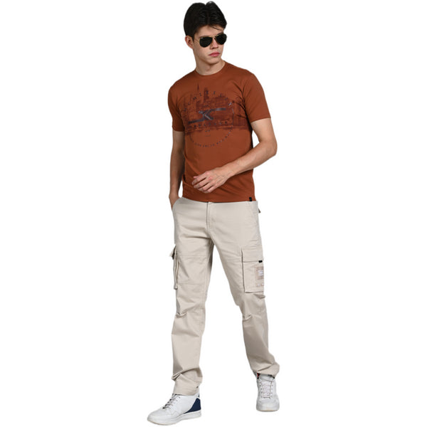 Killer Men Rust Printed Slim Fit T-Shirt