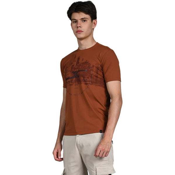 Killer Men Rust Printed Slim Fit T-Shirt