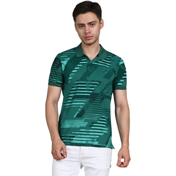 Killer Men Green Printed Slim Fit T-Shirt