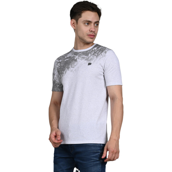 Killer Men White Printed Slim Fit T-Shirt