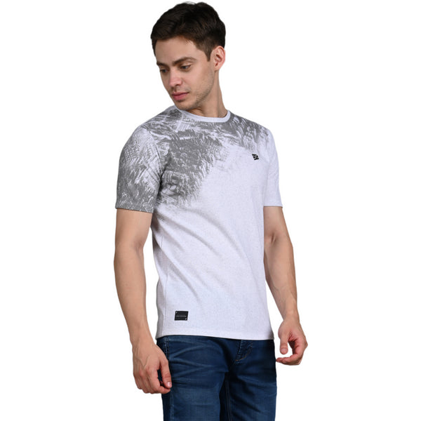 Killer Men White Printed Slim Fit T-Shirt