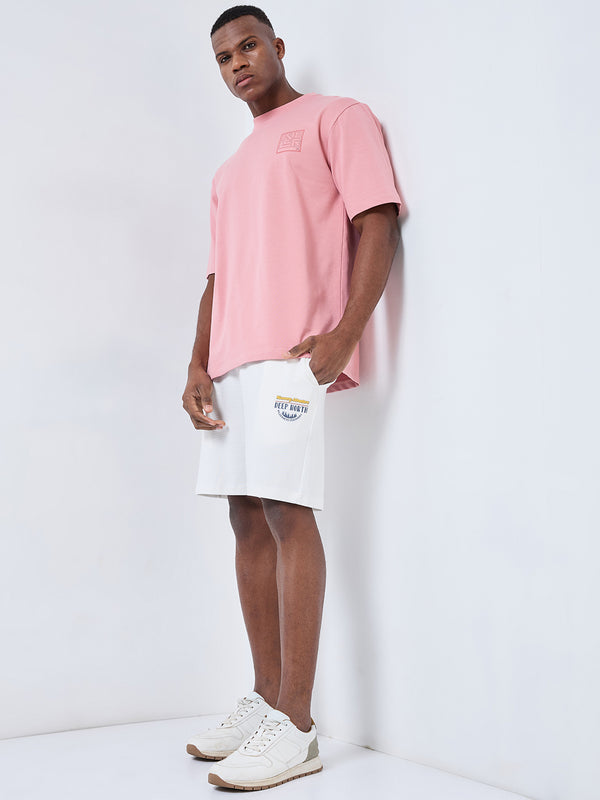 Killer Men White Solid Shorts