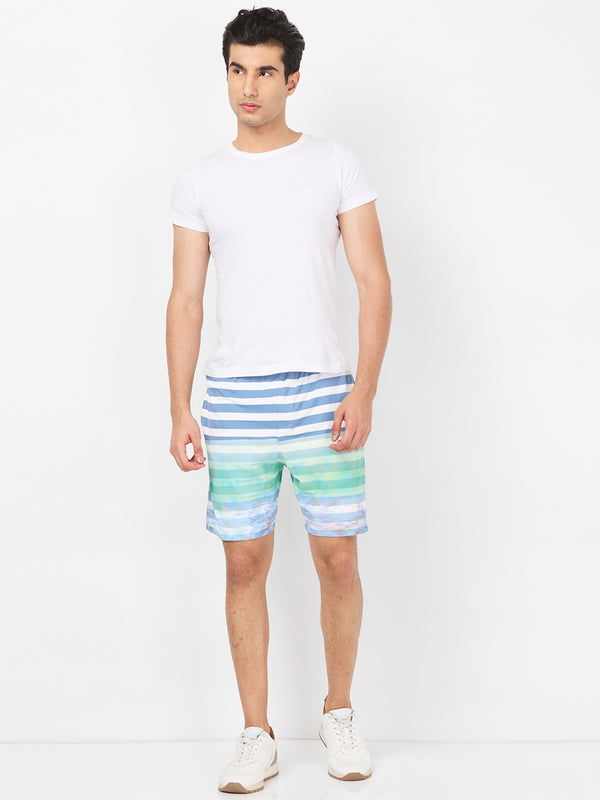 Killer Men Blue Stripe Shorts