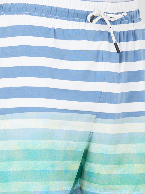 Killer Men Blue Stripe Shorts