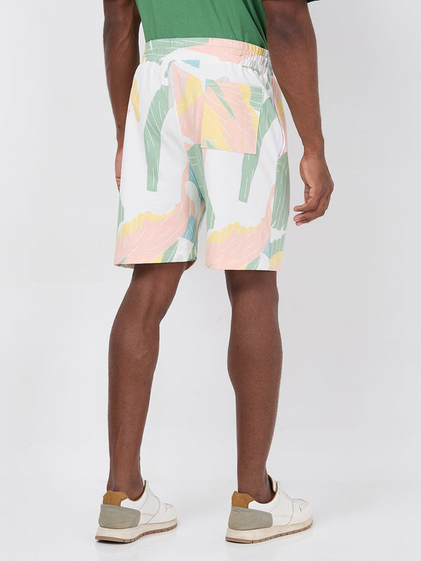 Killer Men Peach Multicolour Shorts