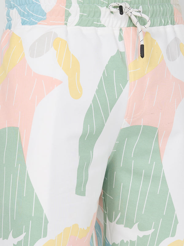 Killer Men Peach Multicolour Shorts