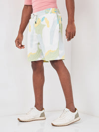 Killer Men Green Multicolour Shorts