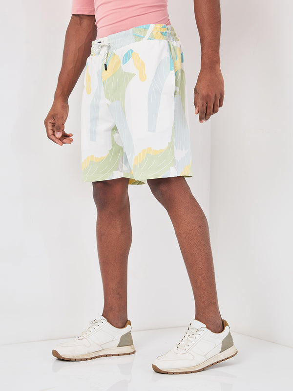 Killer Men Green Multicolour Shorts