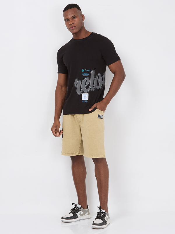 Killer Men Khaki Solid Shorts