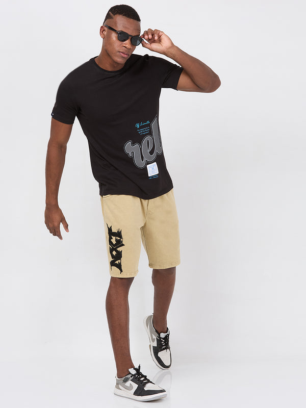 Killer Men Khaki Solid Shorts