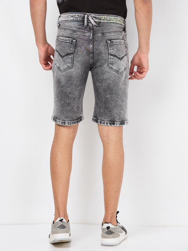 Killer Men Black Solid Shorts