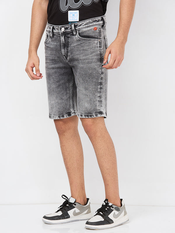 Killer Men Black Solid Shorts