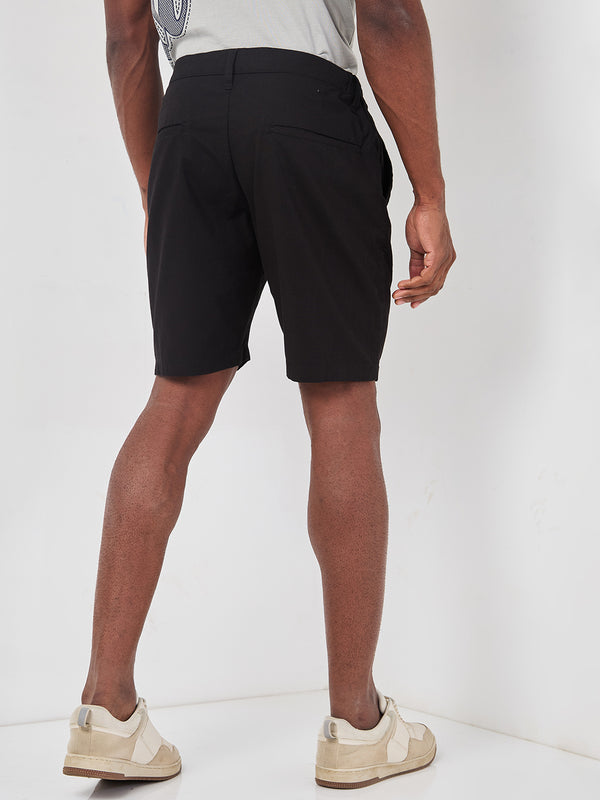 Killer Men Black Solid Shorts