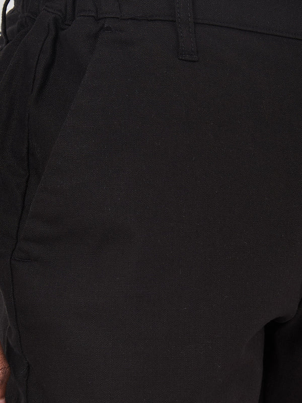 Killer Men Black Solid Shorts