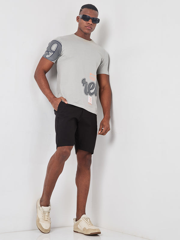 Killer Men Black Solid Shorts