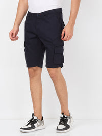 Killer Men Blue Solid Shorts