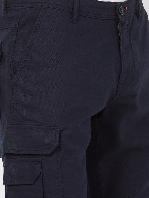 Killer Men Blue Solid Shorts