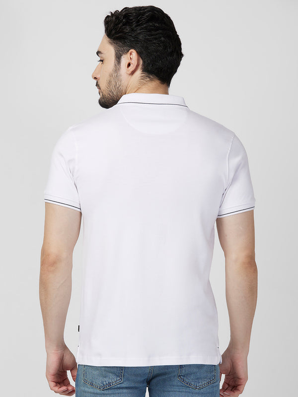 Killer Men White Printed Slim Fit T-Shirts