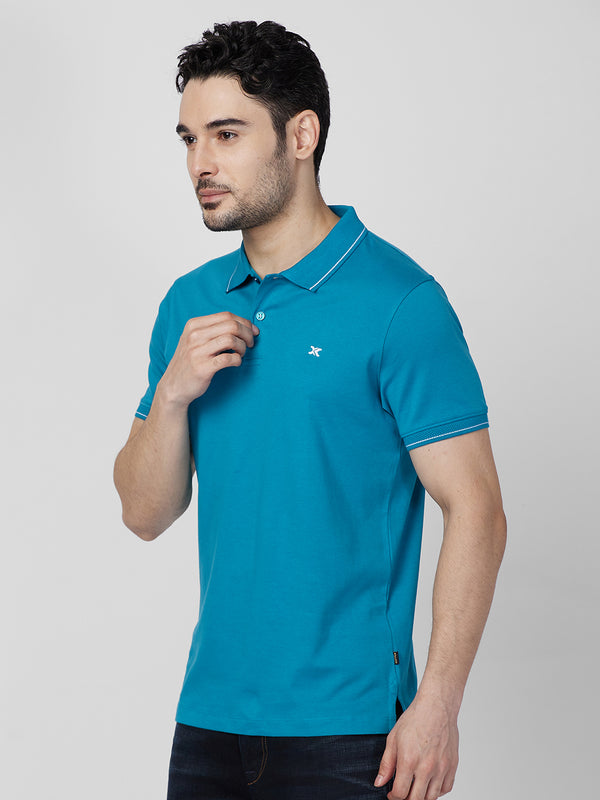 Killer Men Blue Printed Slim Fit T-Shirts