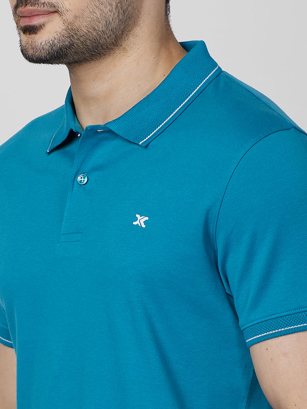 Killer Men Blue Printed Slim Fit T-Shirts