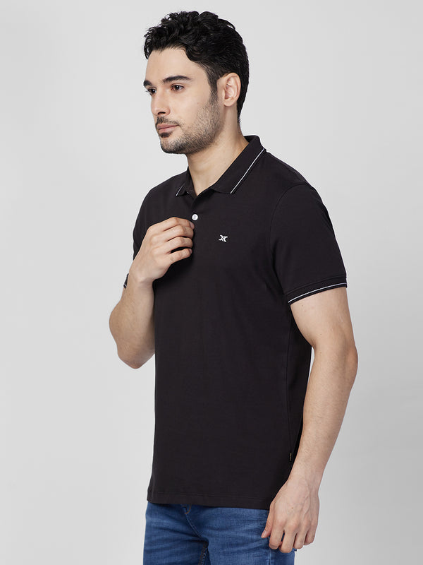 Killer Men Black Printed Slim Fit T-Shirts