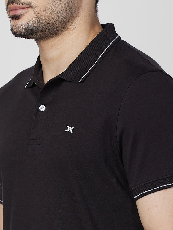 Killer Men Black Printed Slim Fit T-Shirts