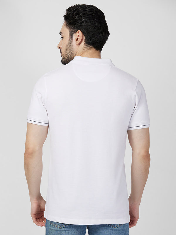 Killer Men White Printed Slim Fit T-Shirts