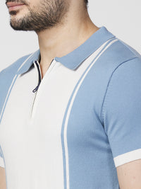 Killer Men Blue Printed Slim Fit T-Shirts