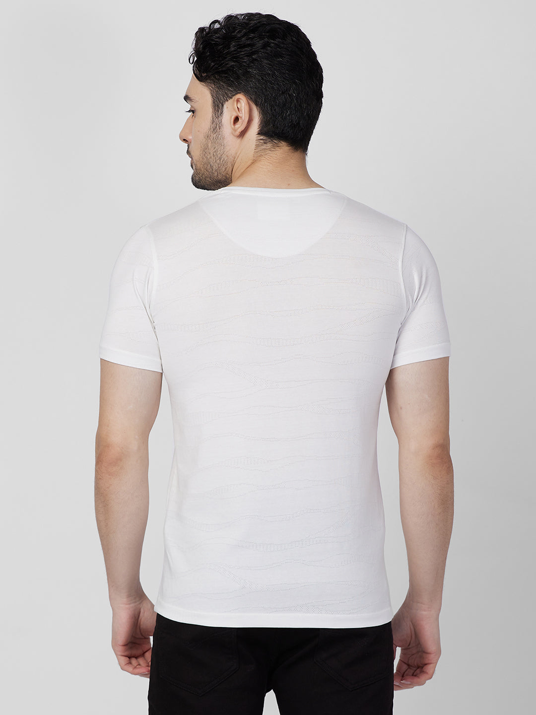 Killer Men White Printed Slim Fit T-Shirts