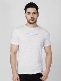 Killer Men White Printed Slim Fit T-Shirts