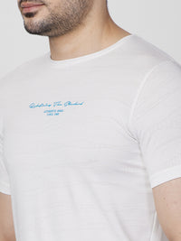 Killer Men White Printed Slim Fit T-Shirts