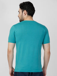 Killer Men Blue Printed Slim Fit T-Shirts